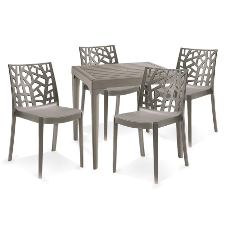 Leziter Set mobilier de grădină Capo 4+1 cappuccino [1]