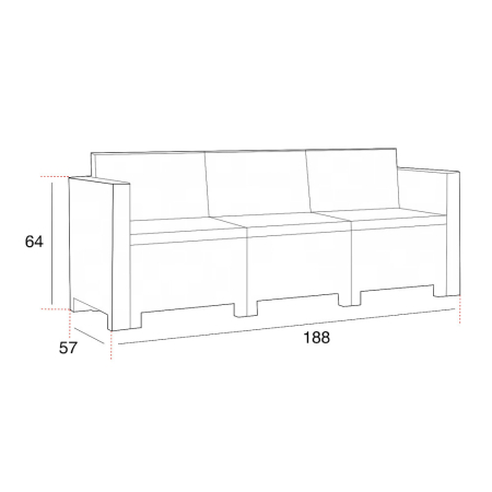 Leziter Set mobilier de grădină City Big cu 7 locuri [4]