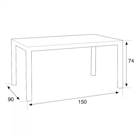 Leziter Set mobilier de grădină Corri 6+1 maro [3]