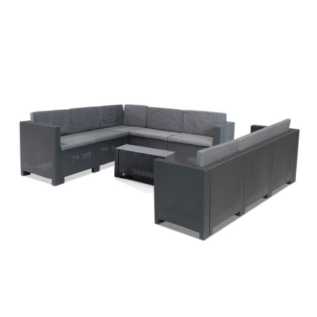 Leziter Set mobilier de grădină de colț City Big cu 8 locuri [1]