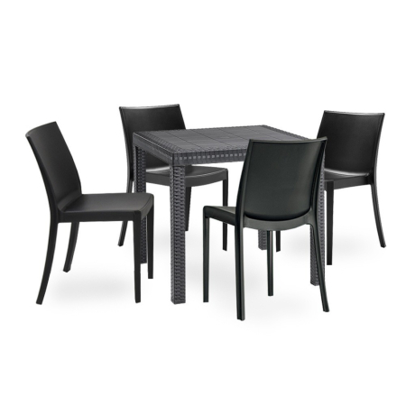 Leziter Set mobilier de grădină Dialo 4+1, grafit [1]