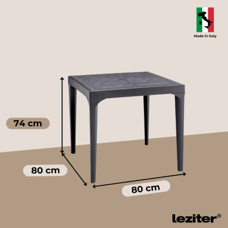 Leziter Set mobilier de grădină Dima 4+1, grafit [2]
