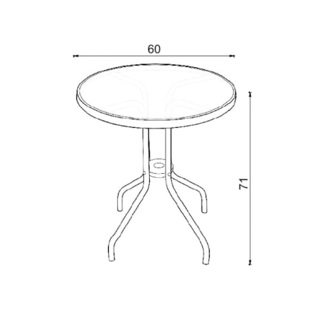 Leziter Set mobilier de grădină Edna Balcon negru [2]