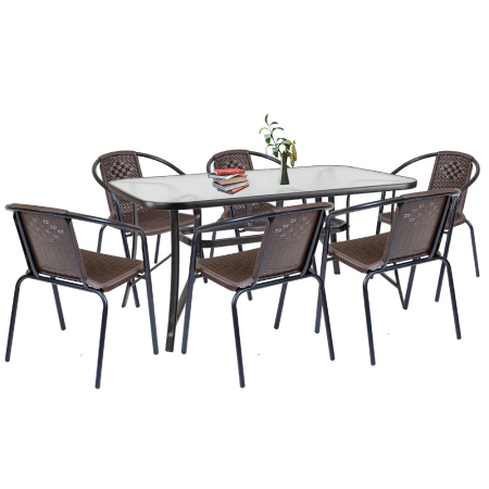 Produse temporar indisponibile - Leziter Set mobilier de grădină Elzas 6 în 1