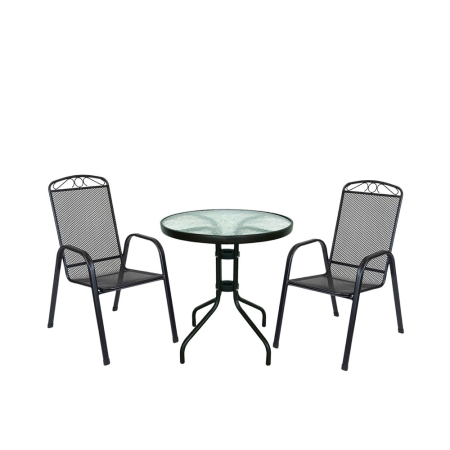 Produse temporar indisponibile - Leziter Set mobilier de grădină Estero pentru balcon, negru