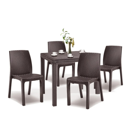 Produse temporar indisponibile - Leziter Set mobilier de grădină Goti 4+1 maro