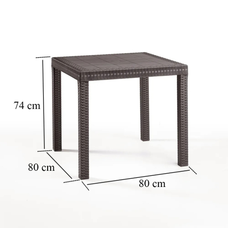 Leziter Set mobilier de grădină Goti 4+1 maro [3]