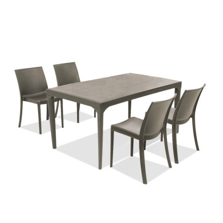 Leziter Set mobilier de grădină Grando 4+1 cappuccino [1]