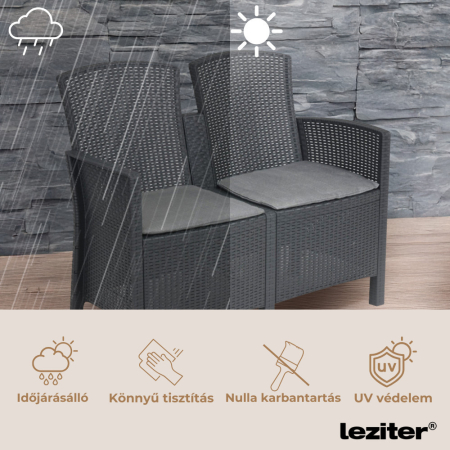 Leziter Set mobilier de grădină Lima cu 4 locuri [6]
