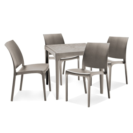 Leziter Malara 4+1 set de mobilier de grădină cappuccino [1]