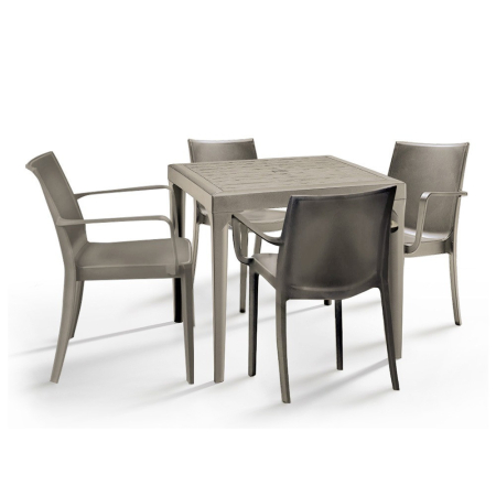 Leziter Set mobilier de grădină Maltor 4+1 cappuccino [1]