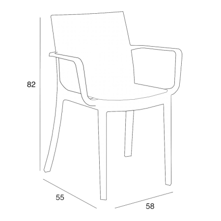 Leziter Set mobilier de grădină Maltor 4+1, grafit [3]