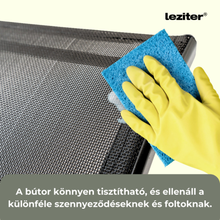 Leziter Set mobilier de grădină Melcom 4+1 negru [7]