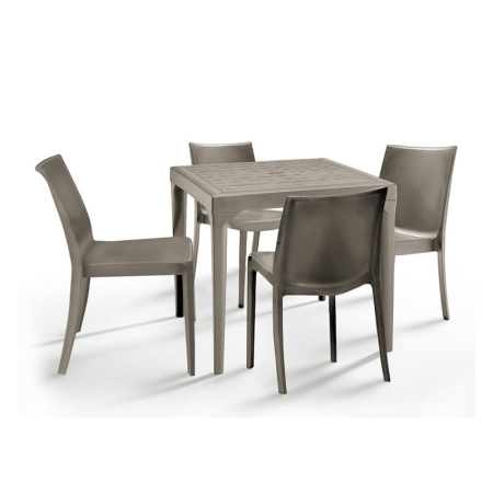 Leziter Set mobilier de grădină Mirlo 4+1 cappuccino [1]