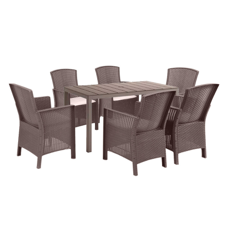 Produse temporar indisponibile - Leziter Set mobilier de grădină Molly 6+1, culoare cappuccino
