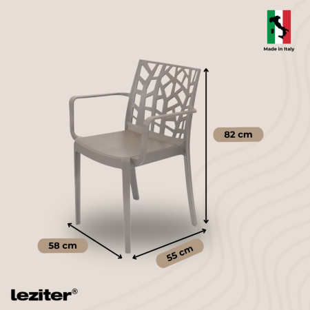 Leziter Set mobilier de grădină Nassau 4+1 cappuccino [2]