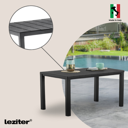 Leziter Set mobilier de grădină Nassau 6+1, grafit [3]