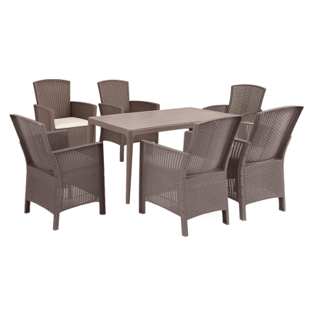 Produse temporar indisponibile - Leziter Set mobilier de gradina Odima 6+1 cappuccino