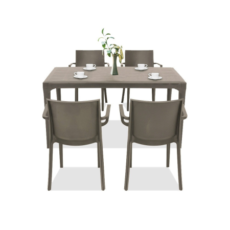 Leziter Pelosa 4+1 set de mobilier de grădină cappuccino [2]