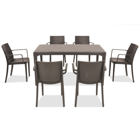 Leziter Set mobilier de gradina Pelosa 6+1 cappuccino [2]