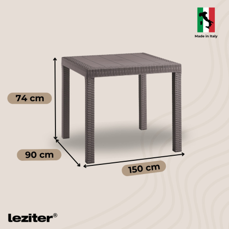 Leziter Set mobilier de grădină Petri 4+1 cappuccino [1]