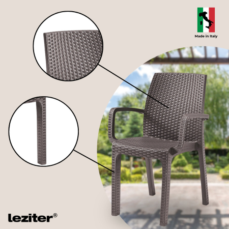 Leziter Set mobilier de grădină Petri 4+1 cappuccino [4]