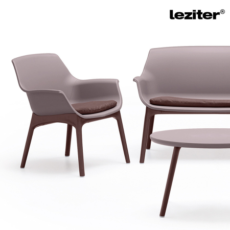 Leziter Set mobilier de grădină Tampa cu 4 locuri, maro-cappuccino [3]