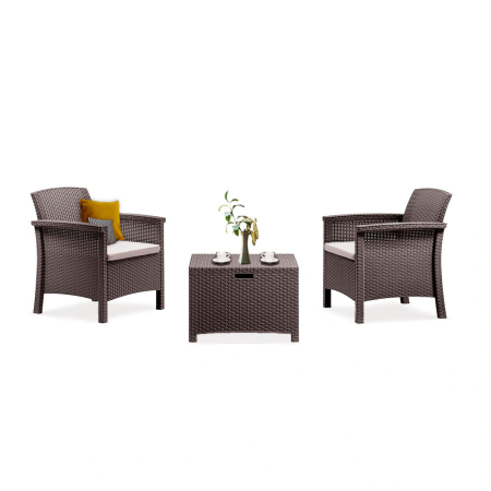Set mobilier grădină - Leziter Set mobilier de grădină Venus Balcon, maro