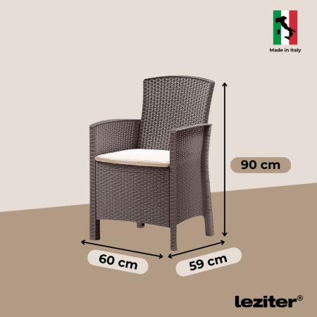 Leziter Set mobilier de grădină Zoe 10+1 cappuccino [1]
