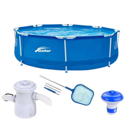Produse temporar indisponibile - Leziter Set piscină Leziter cu cadru metalic 07 360 x 76 cm