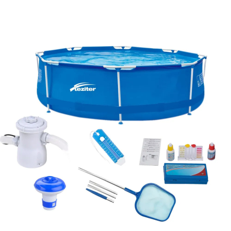 Produse temporar indisponibile - Leziter Set piscină Leziter cu cadru metalic 09 300 x 76 cm