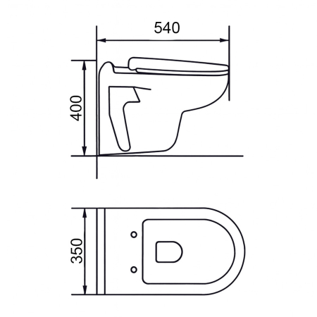 Leziter Roya 021SG Set rezervor de toaletă de perete [3]