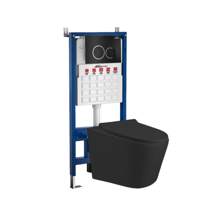 Baie - Leziter Set rezervor WC montat pe perete Roya Ride 082B