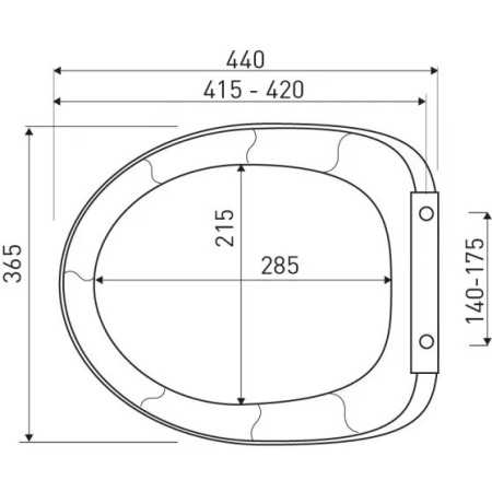 Leziter Roya Sydney 82W set rezervor de toaletă de perete [4]