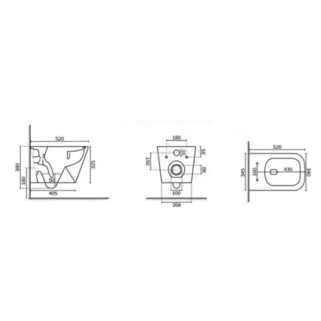 Leziter Roya Tina 011W Set rezervor de toaletă de perete [3]