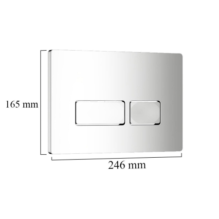 Leziter Set rezervor WC montat pe perete Roya Tinos 21CHR [4]