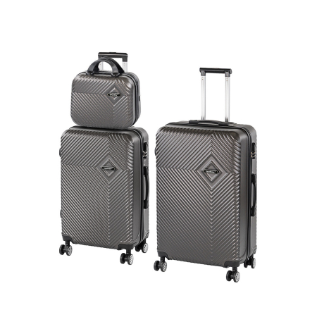 Valiză - Leziter Set valize rulante TraveLux Pro XX gri