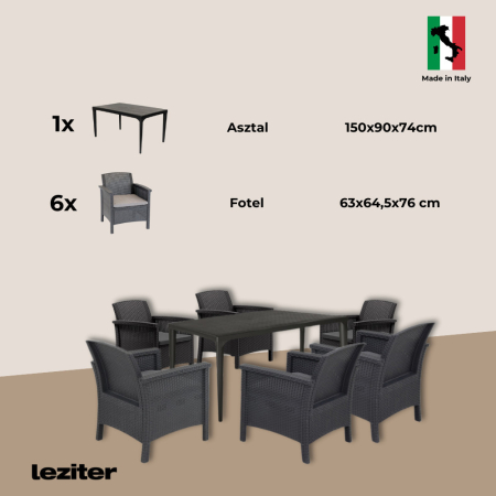 Leziter Set Venus III Set de mobilier de grădină cu 6 locuri [7]