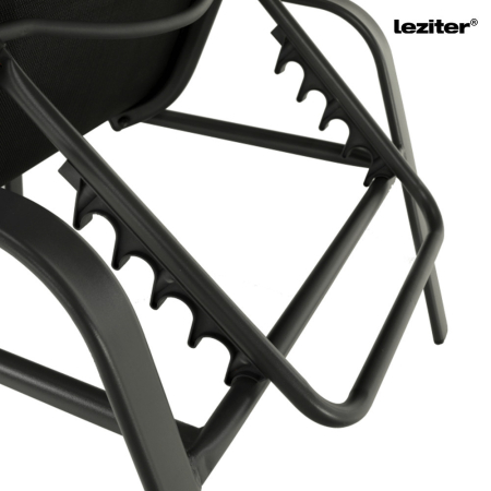 Leziter Șezlong de grădină Denver cu cadru metalic negru [9]