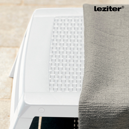 Leziter Șezlong Omaha alb [4]