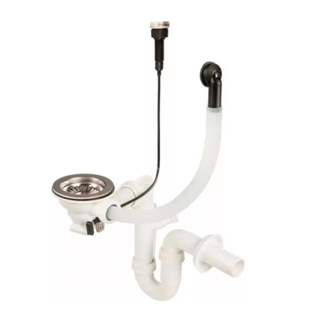 Sifon chiuvetă - Leziter Sifon pentru chiuvetă cu 1 cuvă și scurgere automată