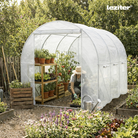 Leziter Solar gradina 200x200x300 cm, transparenta (cadru + folie) [1]