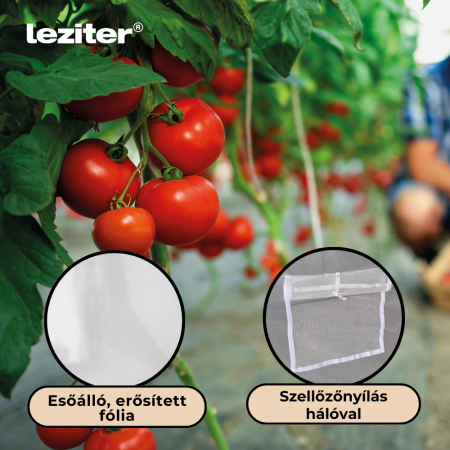 Leziter Solar gradina 200x250x400 cm, transparenta (cadru ranforsat + folie) [4]