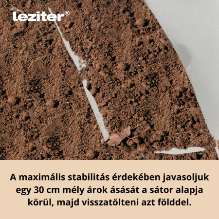Leziter Solar gradina 200x300x450 cm, transparenta (cadru + folie) [5]