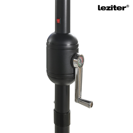 Leziter Solari parasol de gradina cu led gri deschis 300 cm [6]