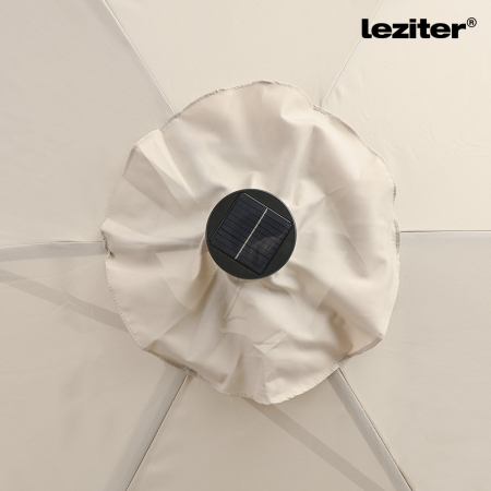 Leziter Solari parasol de gradina cu lumina led bej 300 cm [8]