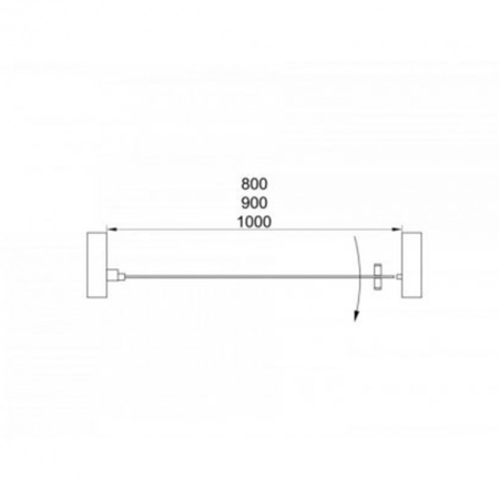 Leziter Solo New 100x195 cm ușă de duș reglabilă [2]