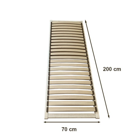 Leziter Somieră cu șipci din lemn 70x200 cm [1]