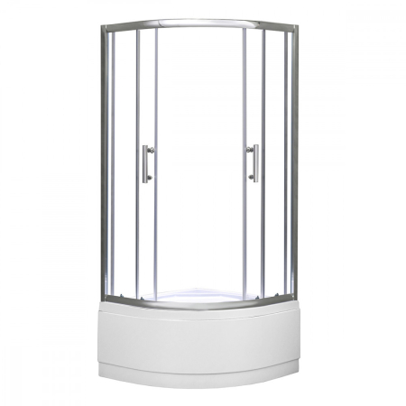 Leziter Spirit Deep 80x80 cm cabină de duș curbată cu tavă adâncă [6]