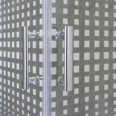 Leziter Spirit Matrix 90x90 cm cabină de duș pătrată cu tavă de duș acrilică consolidată [8]